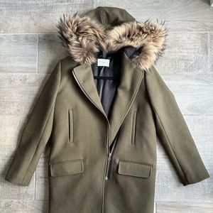 Sandro green winter coat